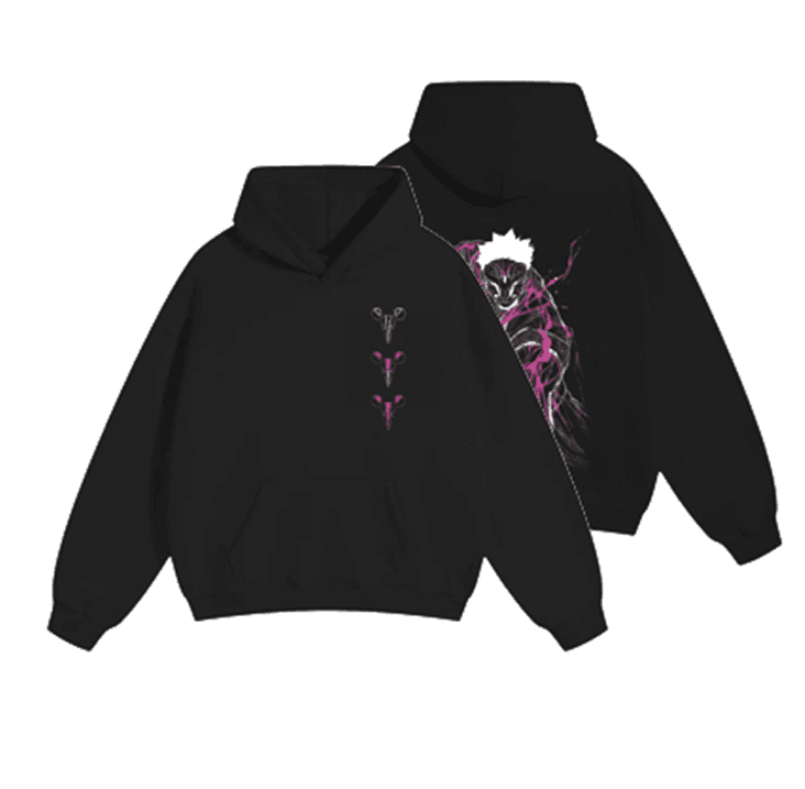 사람의 탈 후드티 (블랙)